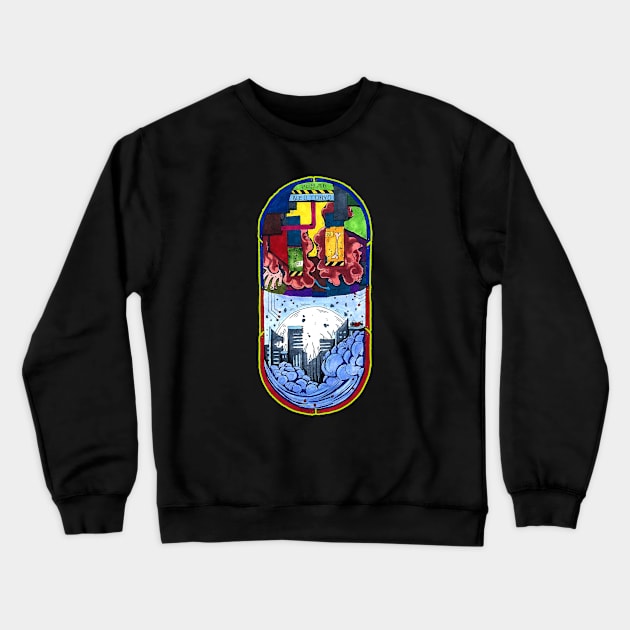 NeoTokyo Dreams. Crewneck Sweatshirt by hybridgothica
